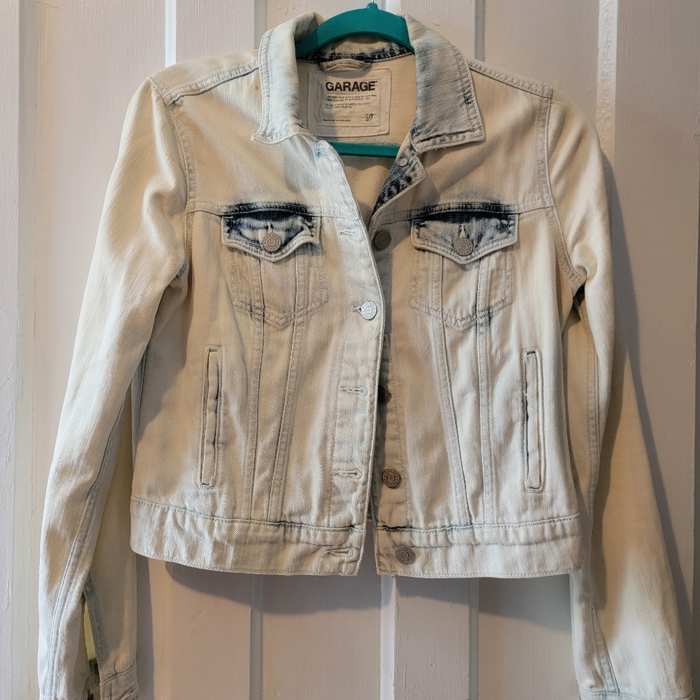 Garage Light Acid Washed Jean Jacket